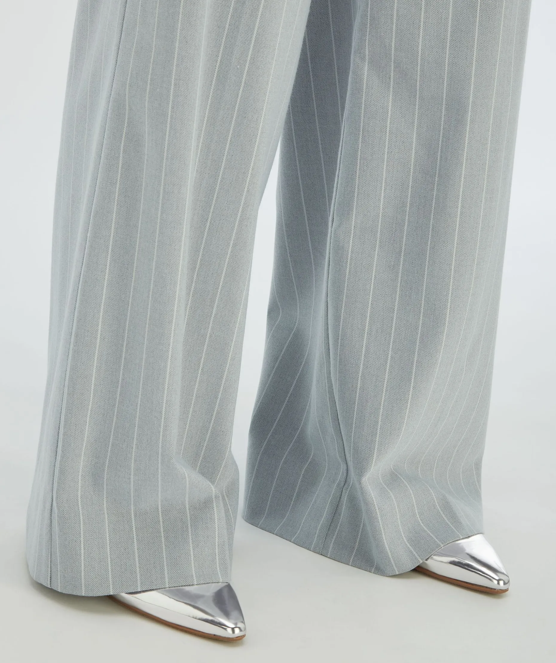 ALESSIA metallic slingbacks met gesp - silver