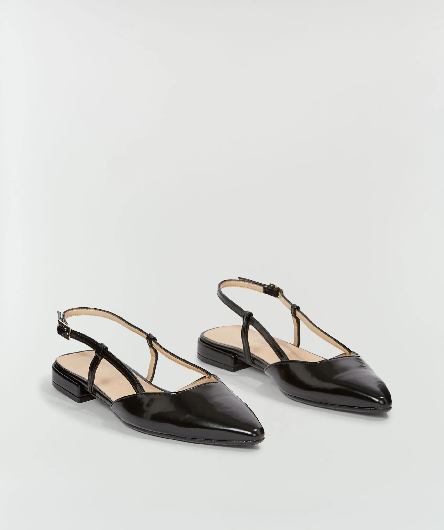 ALESSIA slingbacks met gesp - black