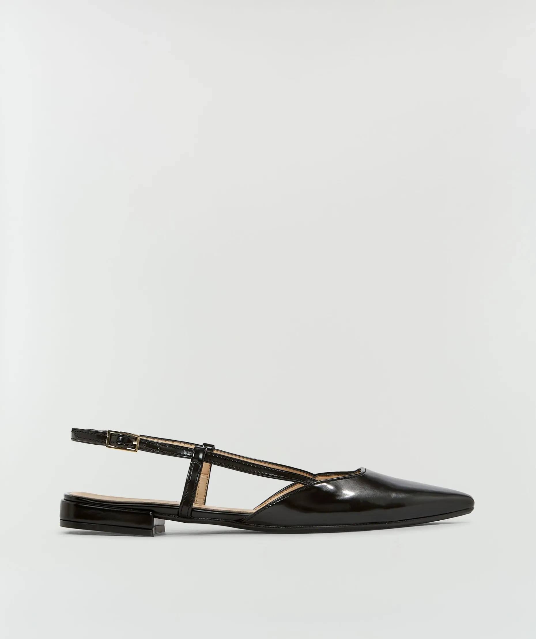 ALESSIA slingbacks met gesp - black