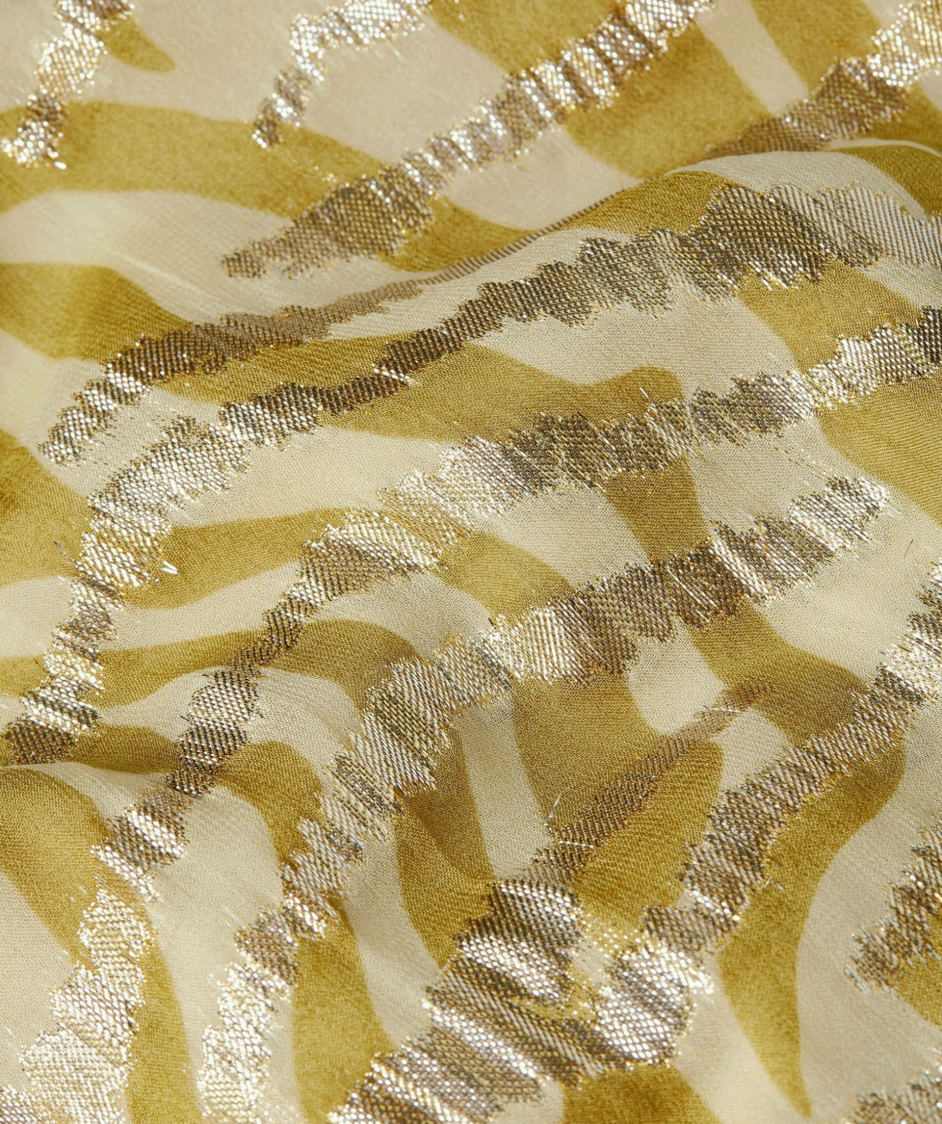 ALLOIS maxi-jurk met lurex - gold green