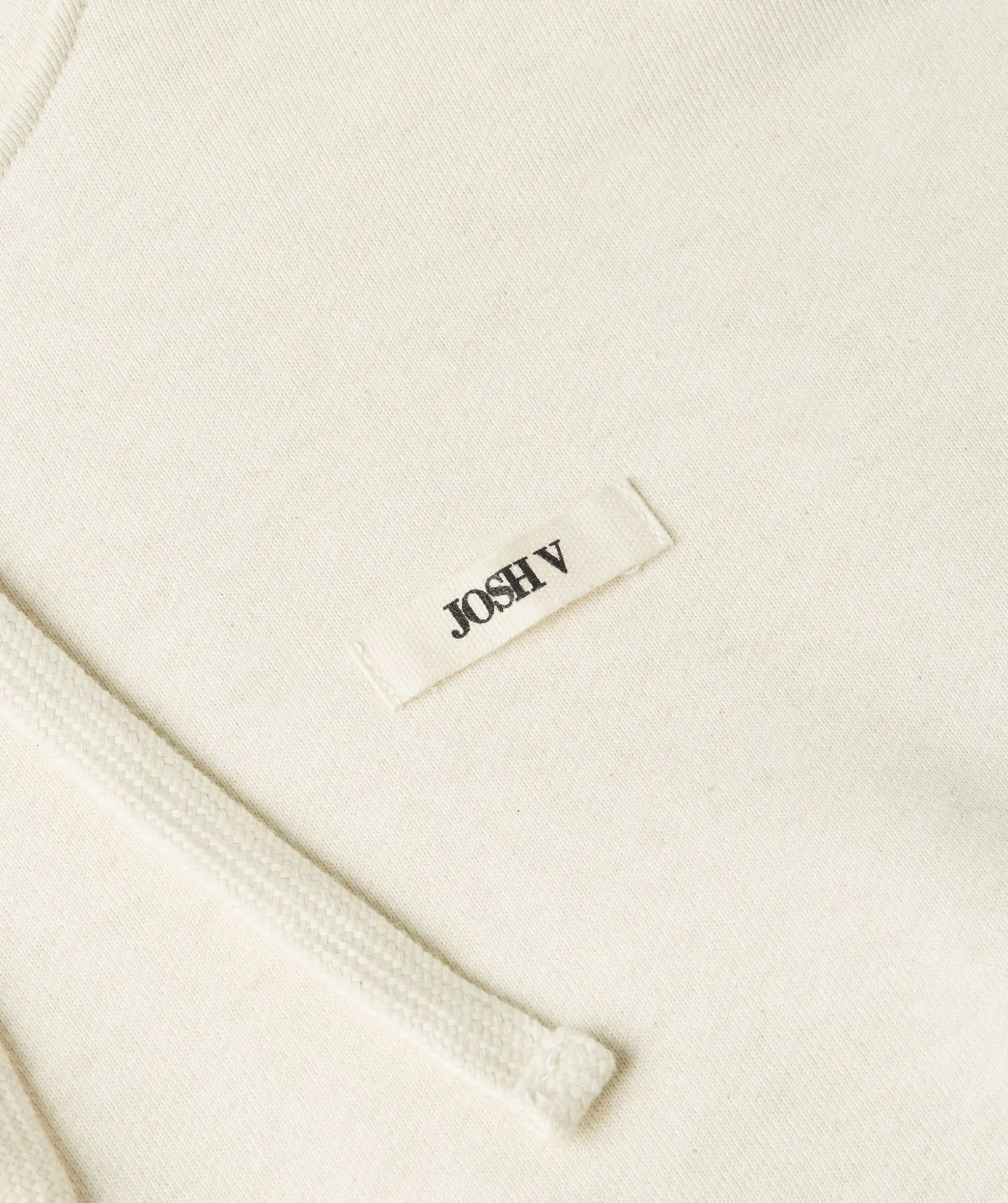 AMBROSE regular fit hoodie met logo - light ecru melange