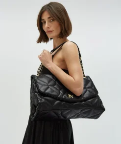 ATONIA schoudertas met logo - black