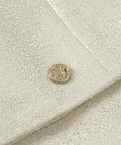 BONITA overslagjurk met glitter - silver