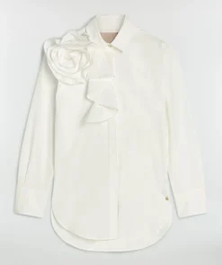BRISA blouse met stretch - off white