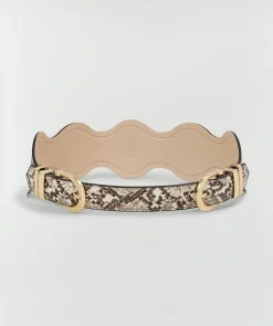 BYANCA riem met slangenprint - snake