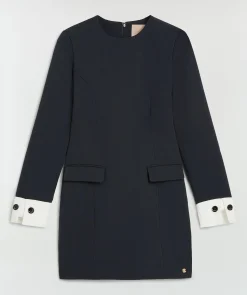 CADE getailleerde jurk - dark navy