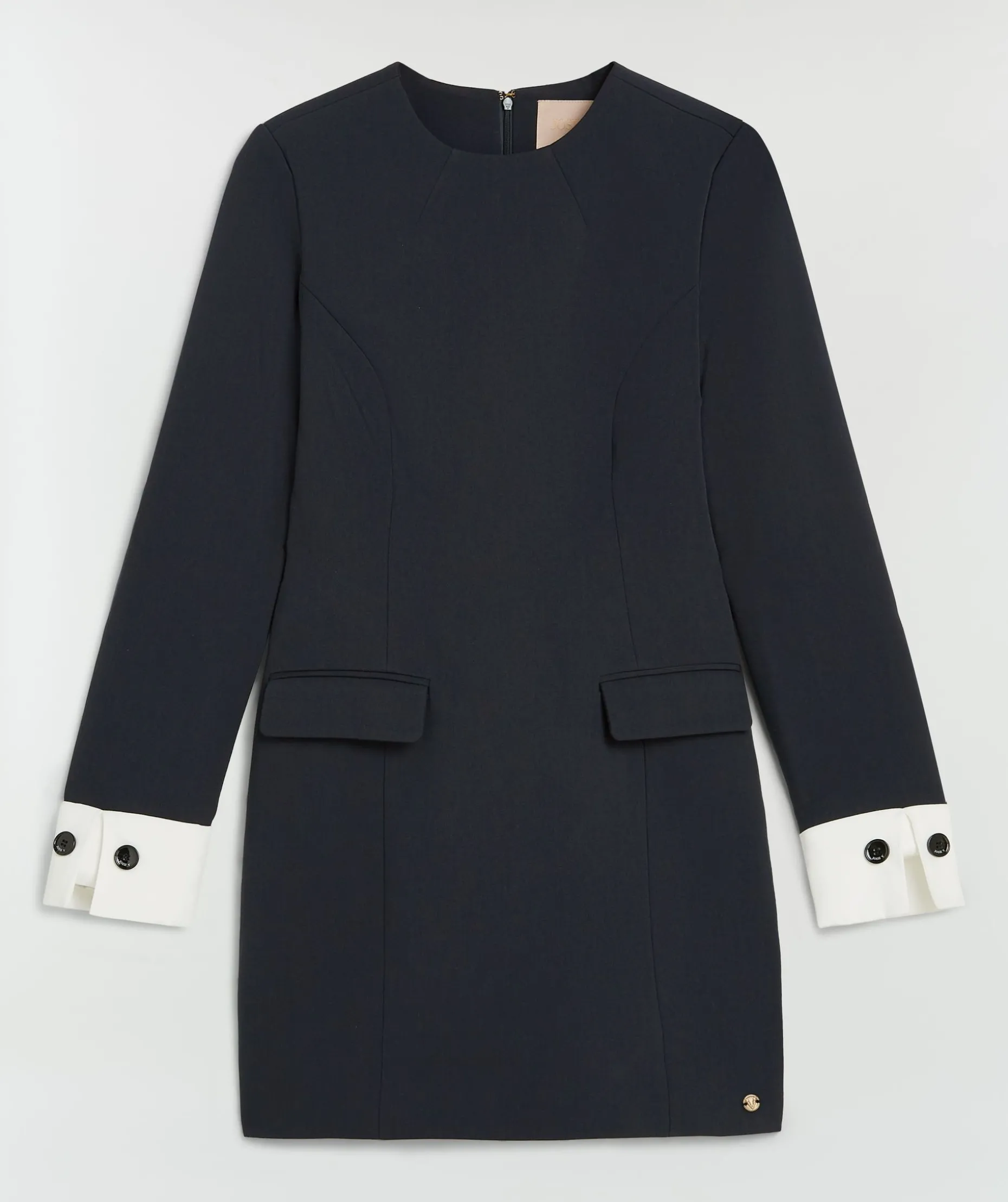CADE getailleerde jurk - dark navy