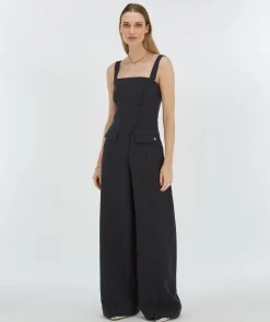 CHANA wide leg jumpsuit - dark navy