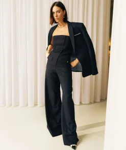 CHANA wide leg jumpsuit - dark navy