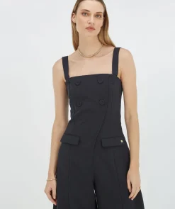 CHANA wide leg jumpsuit - dark navy