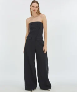 CHANA wide leg jumpsuit - dark navy