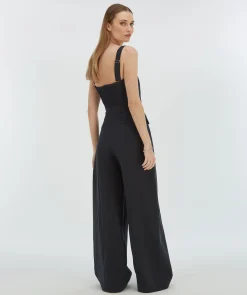 CHANA wide leg jumpsuit - dark navy