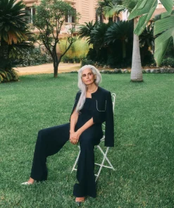 CHANA wide leg jumpsuit - dark navy