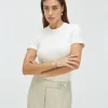 CODY fitted T-shirt met logo - off white