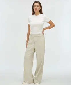 CODY fitted T-shirt met logo - off white
