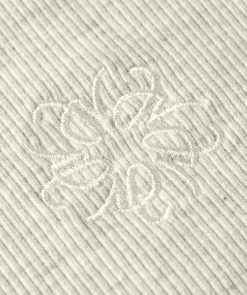 CODY fitted T-shirt met logo - ecru melange