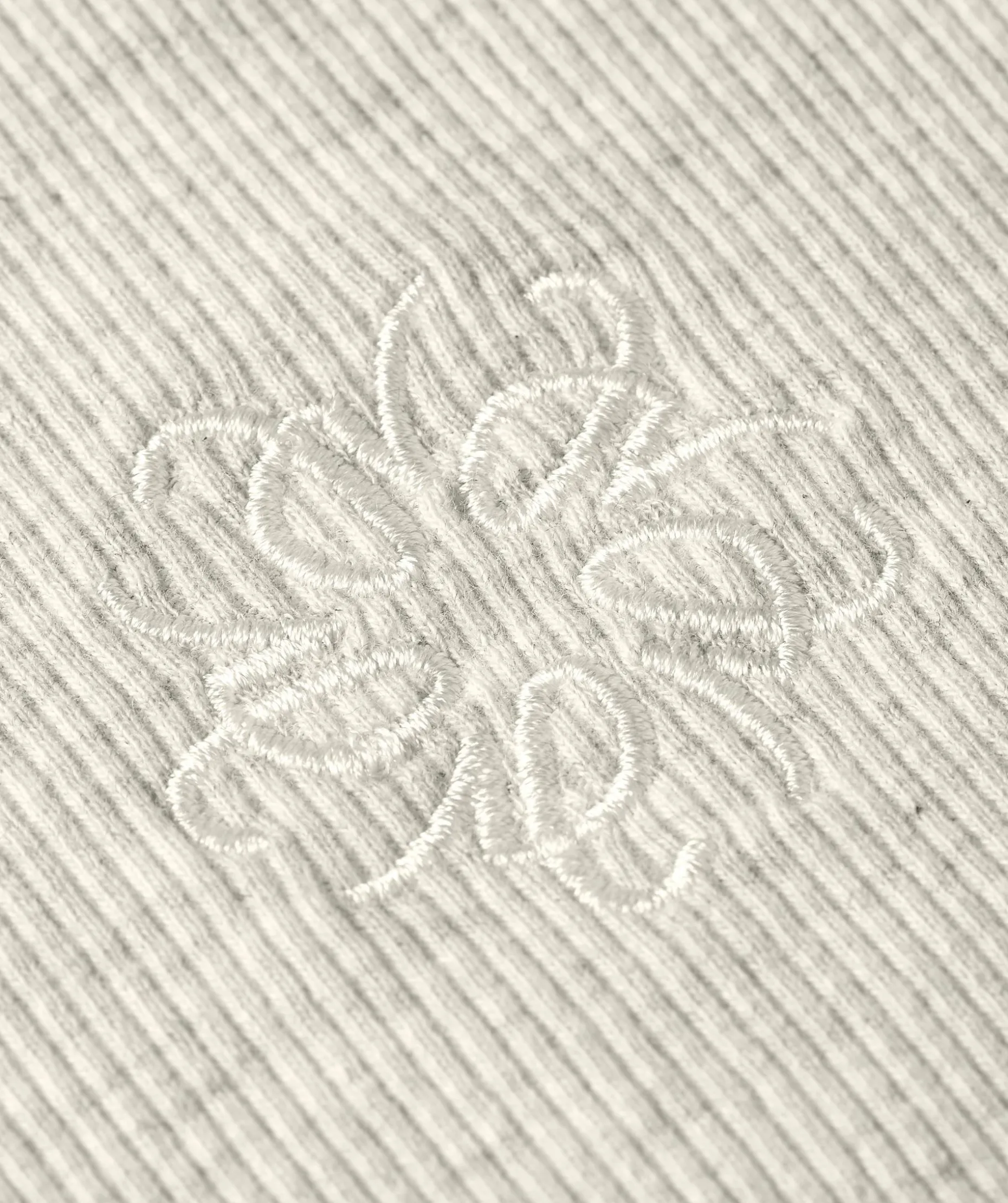 CODY fitted T-shirt met logo - ecru melange
