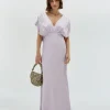 CORRIN regular fit jurk in satijn look - lilac