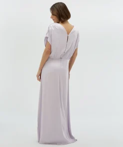 CORRIN regular fit jurk in satijn look - lilac