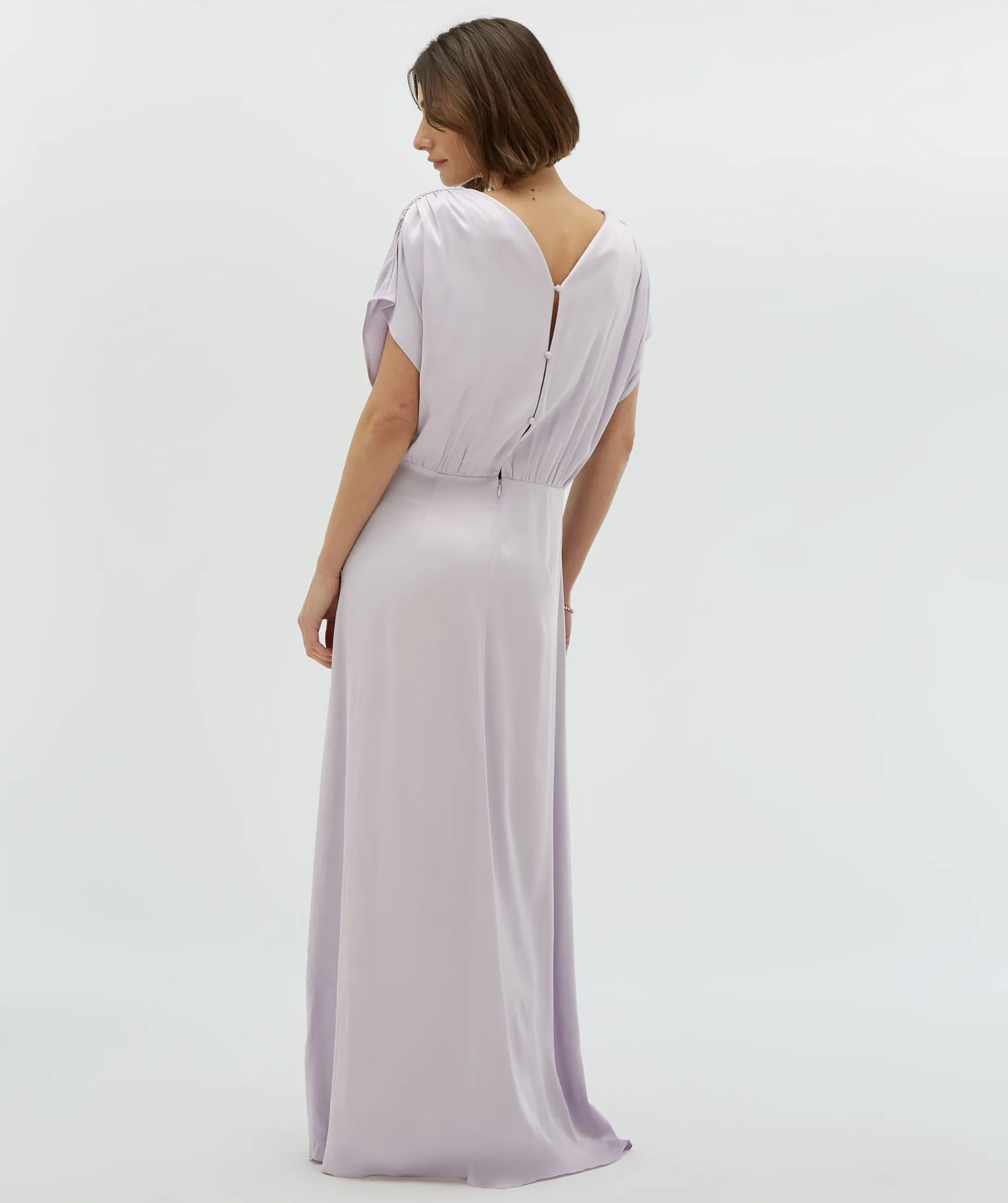 CORRIN regular fit jurk in satijn look - lilac