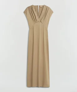 CORRIN regular fit jurk in satijn look - light mink