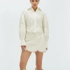 DAPHNE cropped blouse - white
