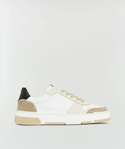 DELIA sneakers van leer - white