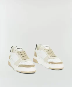 DELIA sneakers van leer - white