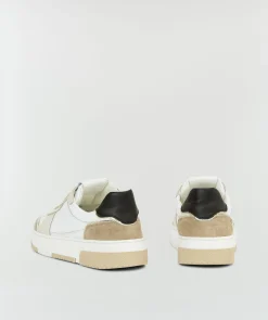 DELIA sneakers van leer - white
