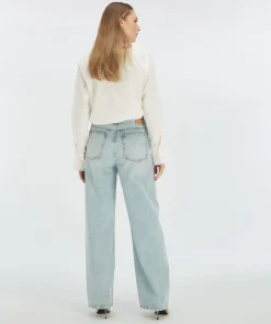 DEWI mid rise balloon fit jeans - blue denim