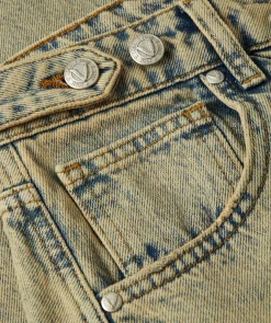 DEWI mid rise balloon fit jeans - dirty wash denim