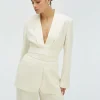 DIDI blazer met ceintuur - cocoon white
