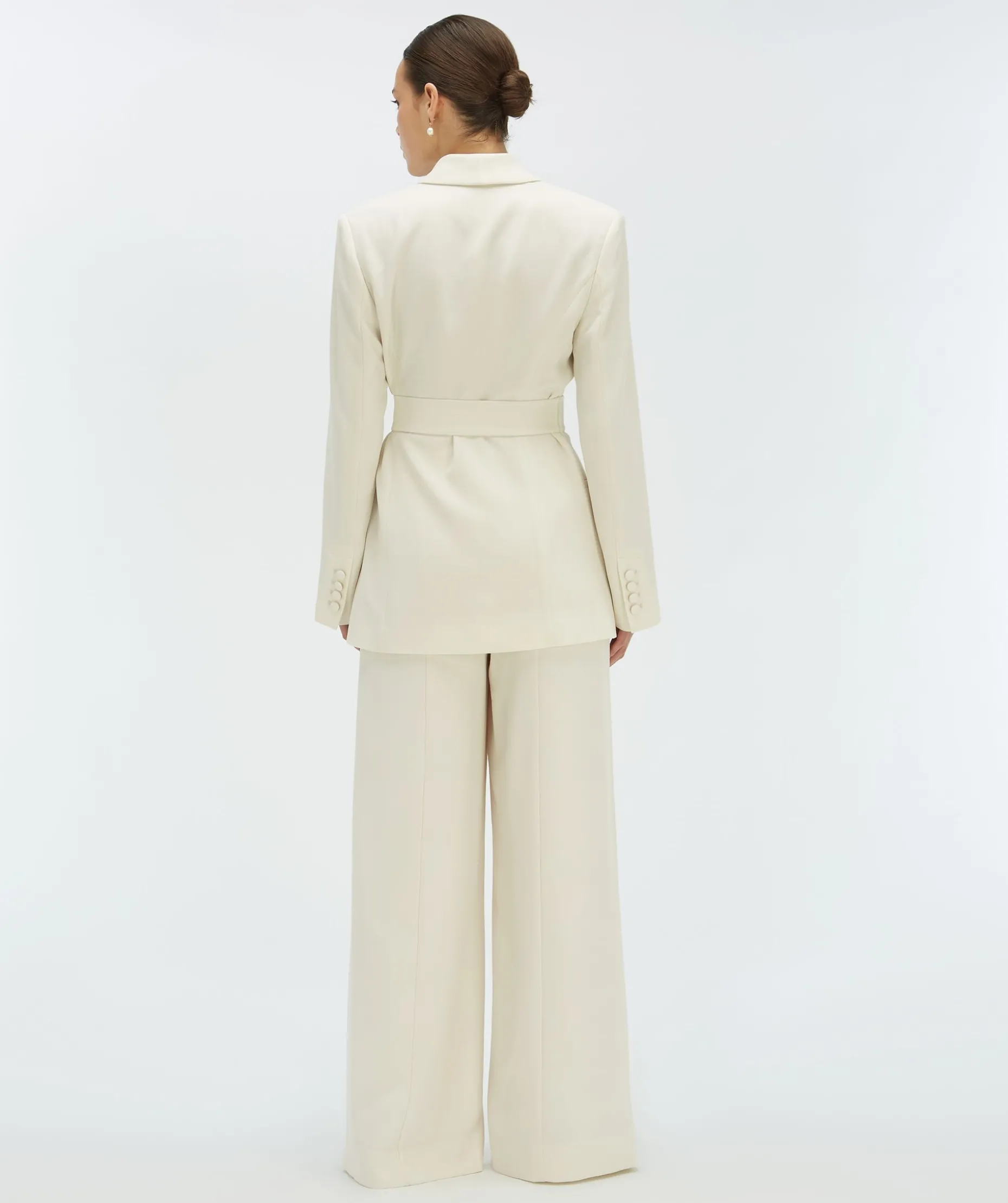 DIDI blazer met ceintuur - cocoon white