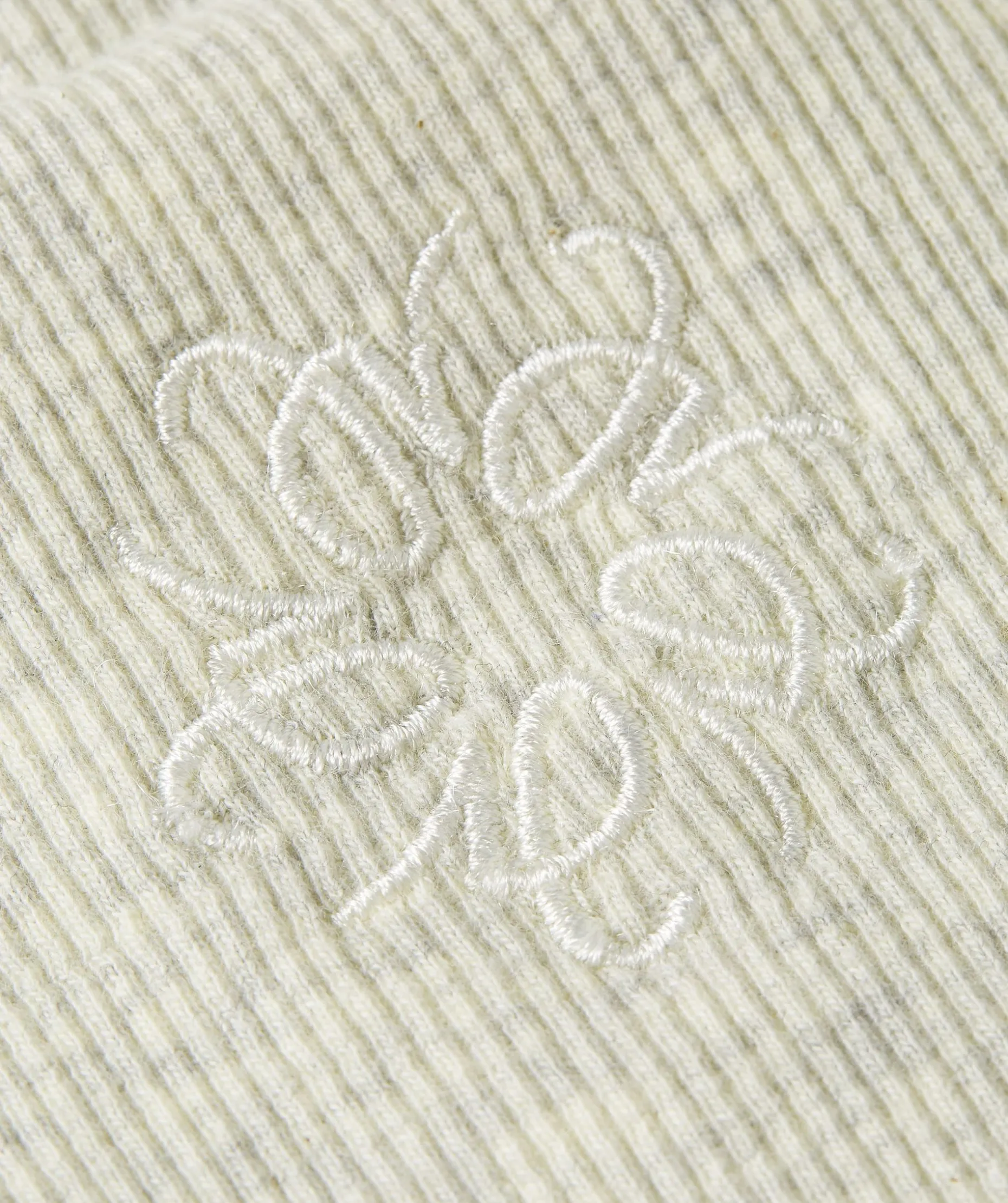 DIEDA fitted top met logo - ecru melange