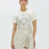 DORIE BANDANA T-shirt met logoprint - off white