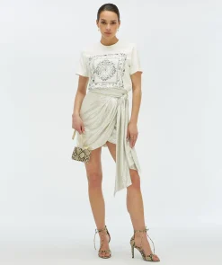 DORIE BANDANA T-shirt met logoprint - off white
