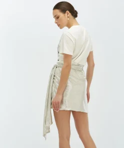 DORIE BANDANA T-shirt met logoprint - off white