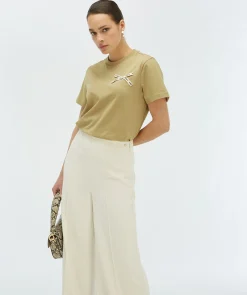 DORIE BOW regular fit T-shirt - green