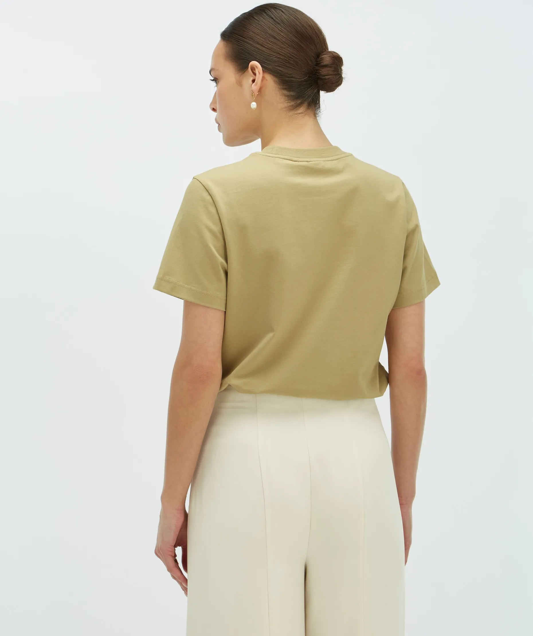 DORIE BOW regular fit T-shirt - green