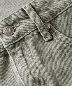 DUNE high waist regular fit shorts - grey denim
