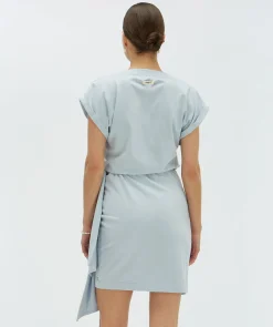 DYA regular fit overslagjurk - sky blue