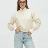 EBAH regular fit sweater - light ecru melange