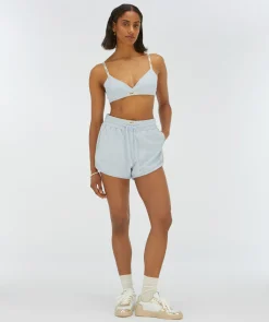 EFFIE bralette van badstof - sky blue