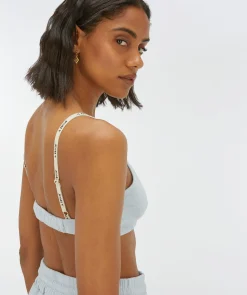 EFFIE bralette van badstof - sky blue
