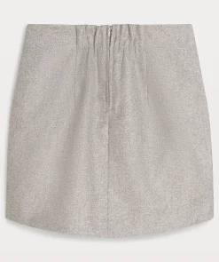 ELLEN fitted rok met lurex - grey silver