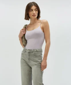 ELVIO super fitted body - lilac