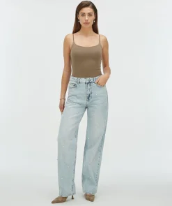 ELVIO super fitted body - mink
