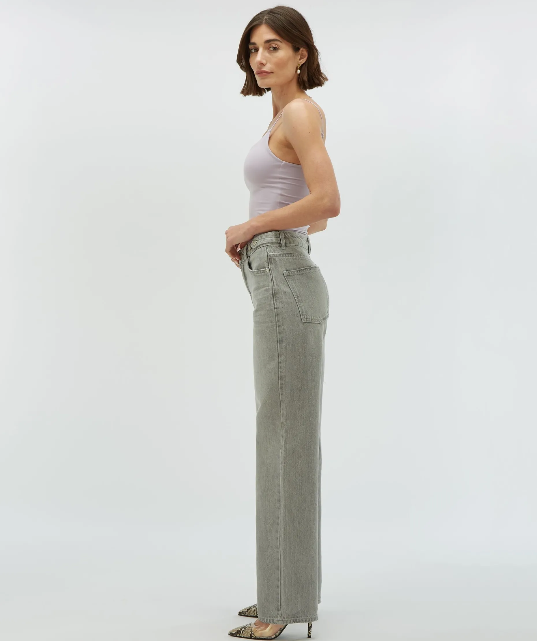 ELVIO super fitted body - lilac