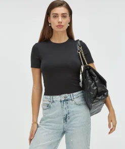 EMILY fitted T-shirt - black