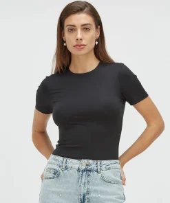 EMILY fitted T-shirt - black